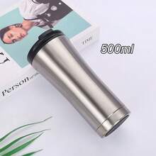 Copa de agua de 500 ml 304 Coche de oficina portátil de acero inoxidable