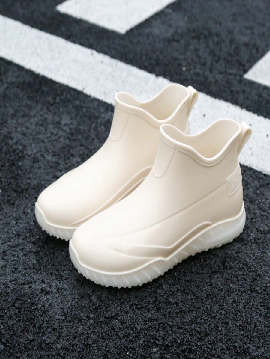 Women\ Chelsea Solid Color Soft Bottom Waterproof Outdoor AntiSlip WearResistant Ankle Rain