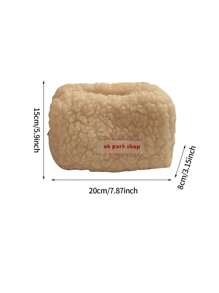 1 Peça Bolsa Cosmética de Estilo Pelúcia Portátil de Grande Capacidade, Mini Bolsa Fofa de Armazenamento de Cosméticos e Artigos de Papelaria, Organizador de Maquiagem, Estojo de Maquiagem, Organizador de Viagem de Toucador, Presentes Essenciais, Acessórios com Zíper