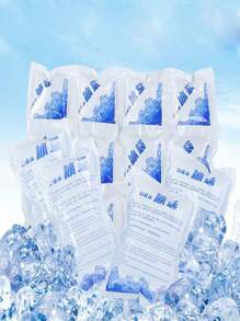 Pachete cu gheață de aviație cu auto-adăpare cu grilă 12/24, pentru livrarea alimentelor, camping, plaje - păstrați-vă alimentele și băuturile la rece oriunde! Grilele multiple pot fi tăiate și utilizate liber (textul de pe ambalajul exterior al diferitelor loturi este supus produsului real)