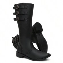 Women Knee-High Boots - màu đen - Xem 2