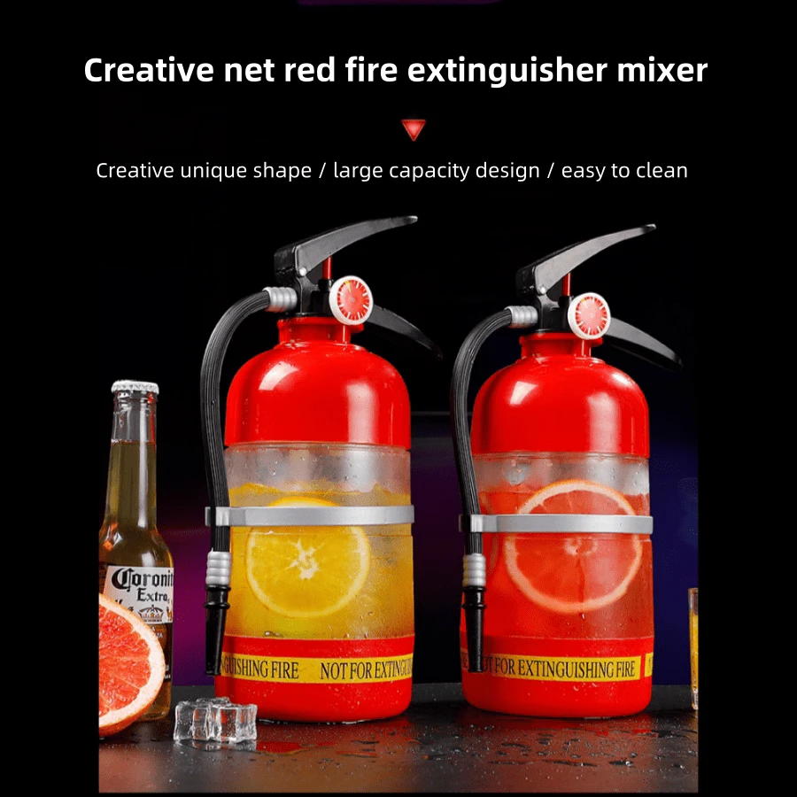 Nightclub Alcohol Dispenser With Hand Operated Fire Extinguisher Shaped nightclub-alcohol-dispenser-with-hand-operated-fire-extinguisher-shaped