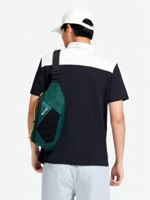 TECTOP Boyfriend Style Men Polo Shirt Short Sleeve Golf Moisture-Wicking Quick Dry Performance Golf Shirt 3-Button Tops Tennis Fitness Leisure Outdoor Sports