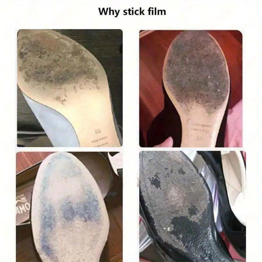 1 Roll 3.94 Inch X 19.69 Inch Shoe Sole Protective Film Sticker, Women