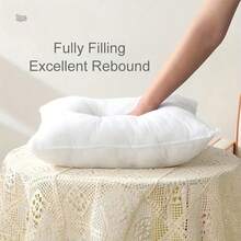 1pc Decorative Pillow Inner Cushion, Square Pillow Insert For Couch Sofa Bed Home Decor, Pillow Inserts - Cloud White - View 2