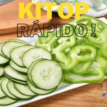 Slicer Cutter Cabbage Thin Vegetables Cuts Everything Practical Kitchen Fast - Blue - View 4