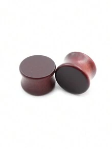 2 Peças Plugues e Túneis de Madeira, Expansor de Orelha, Plugues de Madeira Natural, Túneis, Tamanhos 6mm-20mm, Túneis de Carne, Joias Corporais, Piercings