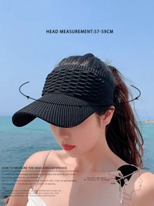 1 Mũ che nắng thời trang dành cho nữ, Mũ có thể điều chỉnh ngoài trời kiểu Y2K có khả năng chống nắng, thích hợp cho mùa xuân, mùa thu, du lịch và kỳ nghỉ ở bãi biển - Màu Khaki - Xem 6