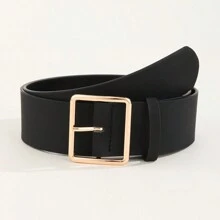 1條時尚百搭三層扣金色漢字腰帶