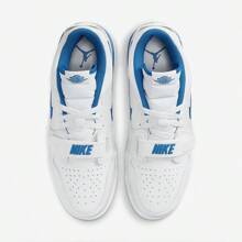 Jordan Legacy 312低帮男士户外复古运动鞋，防滑减震篮球鞋，复古篮球鞋，HJ3480-140 - 藍白色 - 查看 3