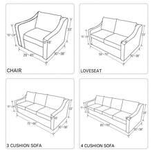 1/2/3/4 Seater Stretch Plush Sofa Cover Couch Chair Slipcover Furniture Protector Anti-Dust Anti-Scratch - 藏蓝色 - 查看 6