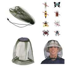 1PC Mesh Mosquito Head Net, Gnat Face Netting For No See Ums Insects Bugs Gnats Biting Midges From Any Outdoor Activities, Works Over Most Hats Comes - 1pc - View 2