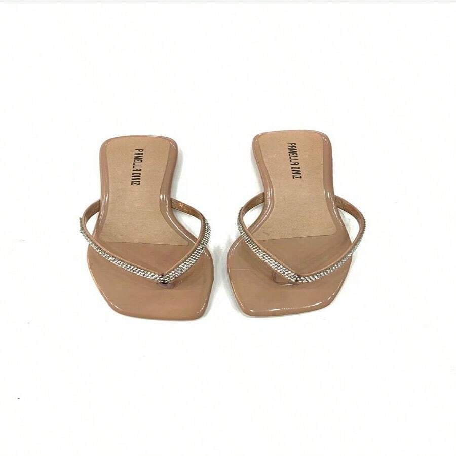 Women Flat Sandals - 米色 - 查看 1