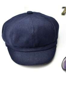 Women Beret Hats - Blue - View 2