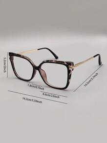 Lunettes de vue vintage pour femmes - Cadres multicolores haut de gamme, verres carrés en PC, lunettes de mode pour un usage quotidien