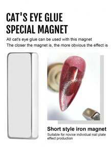 多件套，1 件或 8 件美甲磁铁，猫眼美甲磁铁，双头美甲磁棒，多功能方形猫眼强力磁板 DIY 美甲 2024 升级版 5 合 1 美甲磁铁套装，用于 3D 猫眼凝胶抛光工具，多功能美甲磁性笔带硅胶保护套，用于美甲设计的磁棒 DIY 配件（黑色），美甲用品，美甲工具，美甲工具，返校，指甲，按压指甲的美甲工具 - 白色 - 查看 5