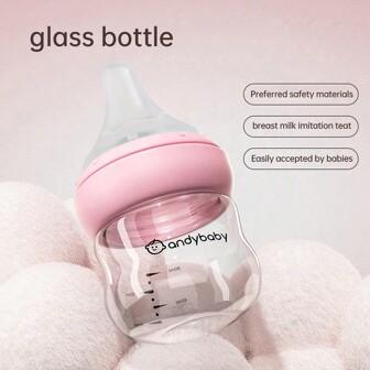 Biberón De Leche De Vidrio Para Recién Nacidos, Anticólicos Y Antiasfixia, 0-6 Meses