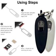 1/2/4pcs Radish Shape Anti-Lost Card Needle, Sim Card Removal Tool Phone Chip Remover, Sim Card Tray Ejector Pin Removal Tools Needle Opener Ejector - Multicolor - View 4