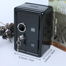 1個銀行，金屬迷你儲物櫃，單位數字組合鎖和金鑰匙鎖，貨幣小儲物箱 - 彩色 - 查看 7