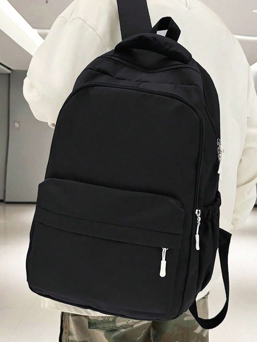 Vielseitiger Rucksack in Uni-Farbe für Frauen, großes Fassungsvermögen, einfache mehrfache Fächeraufteilung, Reiserucksack, funktionell als Schulrucksack, wasserdicht, für Business-Lässig und Modisch, Tready Rucksack, Tasche für Schule, Schulmaterial, Schulanfang, Schulranzen, großes Volumen, geeignet für Teenager Mädchen Studenten, Jungen und Herren, perfekt für Schulanfang, erster Schultag, Universität, Mittelschule, Oberschule, Outdoor, Reisen, Ausflüge