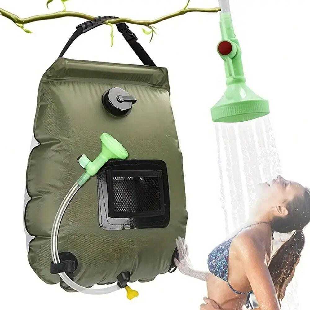 Solar Heated Camping Shower Bag Portable Shower Bag With Detachable