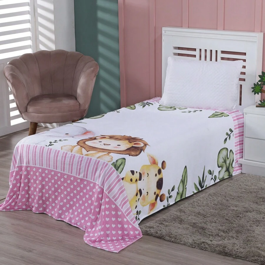 Baby & Kid's Blankets - Safari Baby Hồng - Xem 1