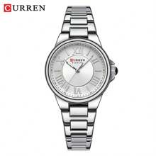 CURREN Fashion Women Watch Top Brand Luxury Lady Girl Classic Wristwatch Stainless Steel Bracelet Strap Simple Original Waterproof Elegant Female Clock Gift 9081