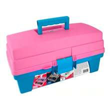 Santul Plastic Tool Box 14 2 Trays Color Pink With Blue - Pink - View 2