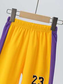 3pcs Boys' Sports Shorts, Digit 23 Print, Lightweight Basketball Shorts, Loose Fit, Suit For Ages 4-12 Years Old, Summer - Multicolor - View 5