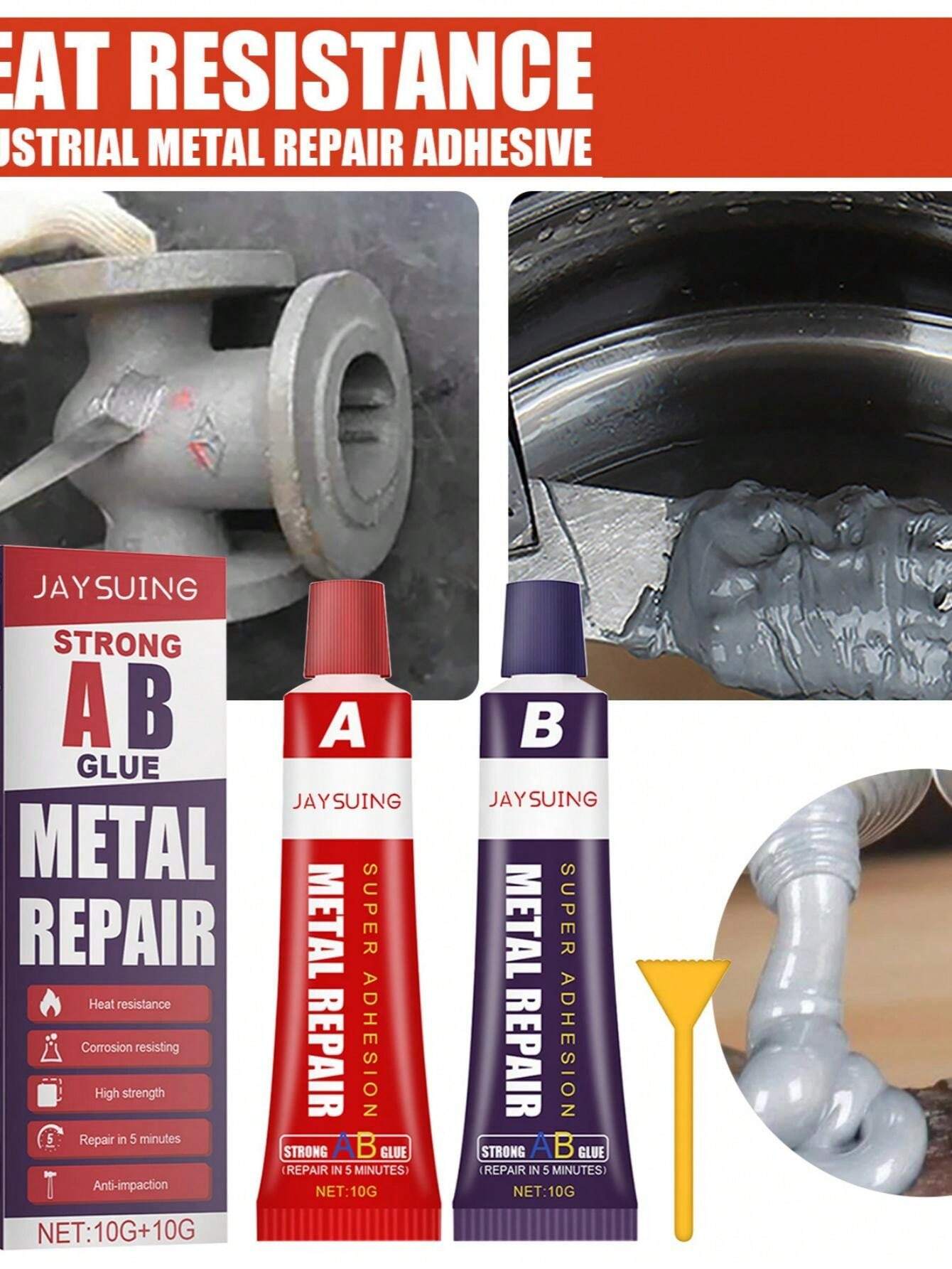1 Set AB Casting Repair Adhesive Kit Industrial High Temperature