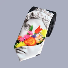 1 件手工女士印花猫咪图案连衣裙适合日常穿着、聚会和礼物