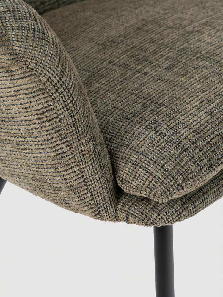 Meubles Cosy Sillones de salón escandinavos sillón relax sofá con reposabrazos patas de metal, verde - Verde - Ver 8