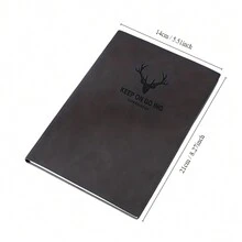 1pc A5 100sheets/200pages Of Creative Patterns: Faux Leather-Bound Journal Notebook For Writing And Journaling