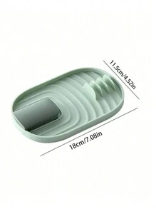 1pc, Foldable Kitchen Organizer: Spatula/Spoon Rest, Pot Lid Holder, And Tableware Storage Rack - Save Space And Keep Your Kitchen Tidy