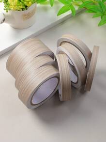 1 Roll 10m Length Multiple Width And Color Small Size Renovation Self Adhesive Edge Banding Tape For Furniture, Cabinet, Frame, Wall Decoration, Seam Repair, Door Frame, Wood Pattern Edge Banding, Wardrobe, Edge Line Pressing, Tabletop And Edge Trimming, Stickers, Wall Decal, Vinyl Decal For Home Decorations, Spring Decoration Items Refresh Your Home, Rama Decoration Stickers Gifts Birthday Graduation - Thickened Beige Willow Straight Grain - View 7