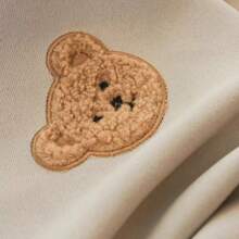 1PC Cartoon Cute Plush Little Bear Curtain For Kids Bedroom Thickened Window Treatment Drapes For Living Room Decoration