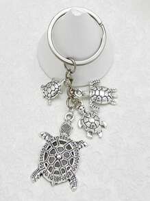 1 件海洋幸运海龟钥匙扣，适合男士，适用于包、背包、汽车钥匙，送给朋友的礼物，汽车配件包饰背包，书包挂绳，带身份证夹，汽车配件包饰 - 烏龜鑰匙扣 - 查看 2