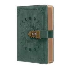 Tagebuch mit Schloss für Frauen & Männer, A5 240 Seiten abschließbares Tagebuch, nachfüllbares Ledertage-Schreibheft (21,6 x 15 cm), Schulsachen, Schulanfang - A5 - Übersicht 7