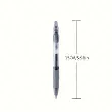 10pcs New Retractable Gel Ink Rollerball Pens, Click Ball Pens, Tri-Color Anti-Slip Bullet Tip Refill Neutral Water Pens, Bold Point For School, Office And Home Use - Multicolor - View 5