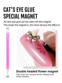 多件套，1 件或 8 件美甲磁铁，猫眼美甲磁铁，双头美甲磁棒，多功能方形猫眼强力磁板 DIY 美甲 2024 升级版 5 合 1 美甲磁铁套装，用于 3D 猫眼凝胶抛光工具，多功能美甲磁性笔带硅胶保护套，用于美甲设计的磁棒 DIY 配件（黑色），美甲用品，美甲工具，美甲工具，返校，指甲，按压指甲的美甲工具 - 白色 - 查看 19