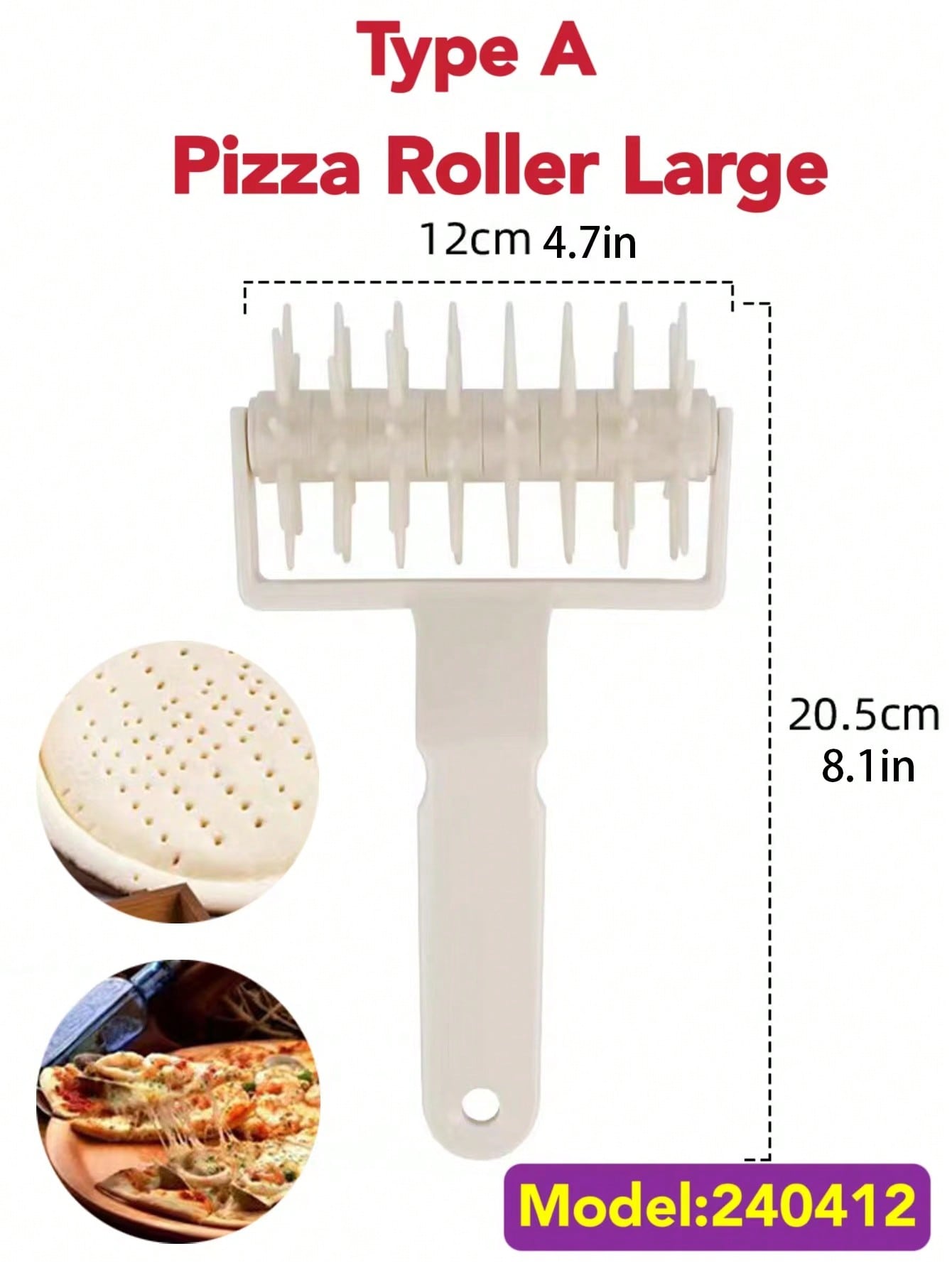 آلة قطع البيتزا PP،عجلة تقطيع البيتزا البيضاء الحد...
