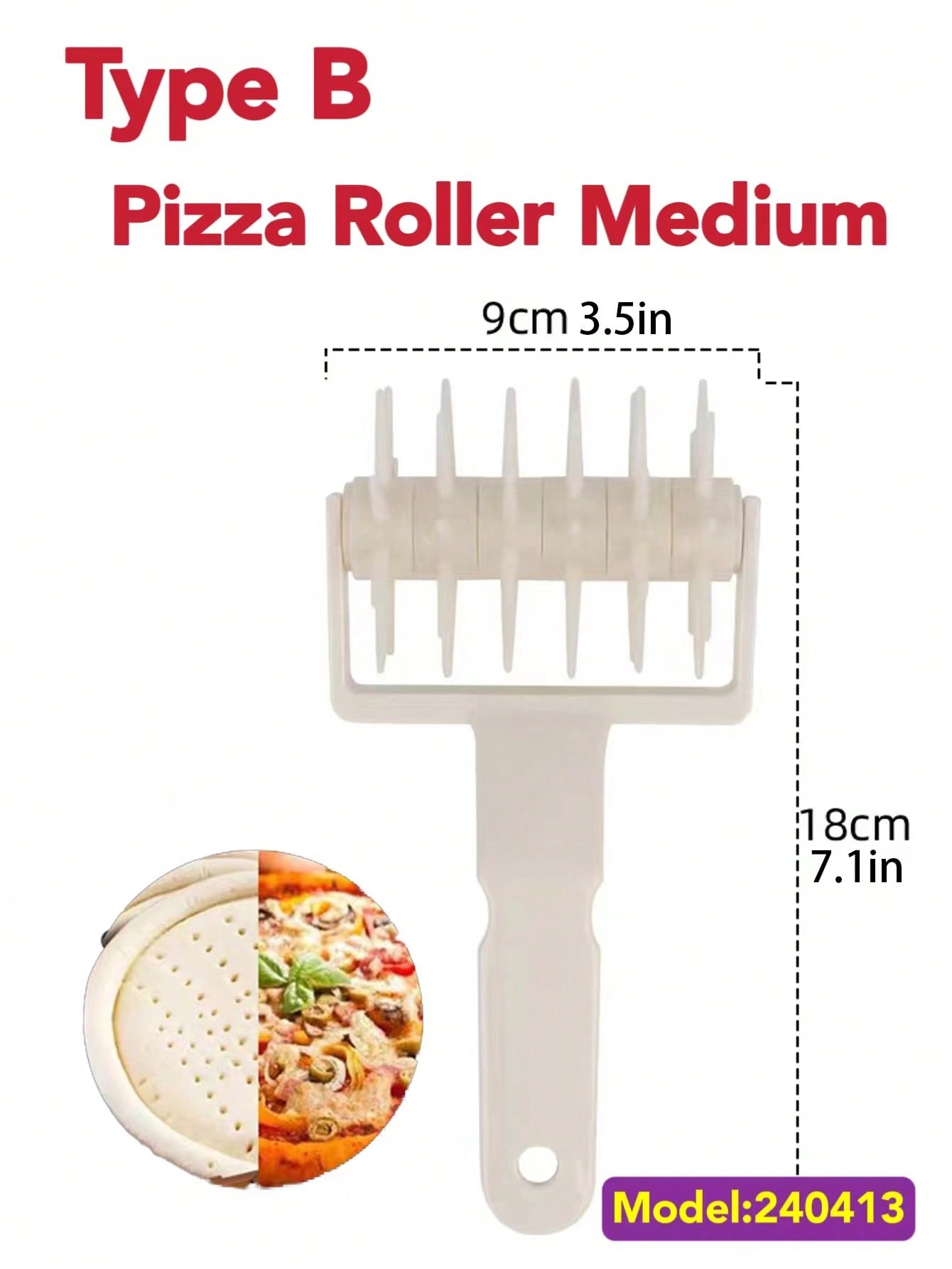آلة قطع البيتزا PP،عجلة تقطيع البيتزا البيضاء الحد...