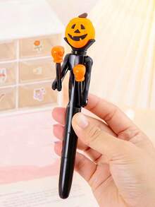 1pc Creative Boxing Ballpoint Pen For Students, Color Random, Funny And Interactive Decompression Blue Ball Pen, Ideal Stationery For Halloween And Christmas - Multicolor - View 9