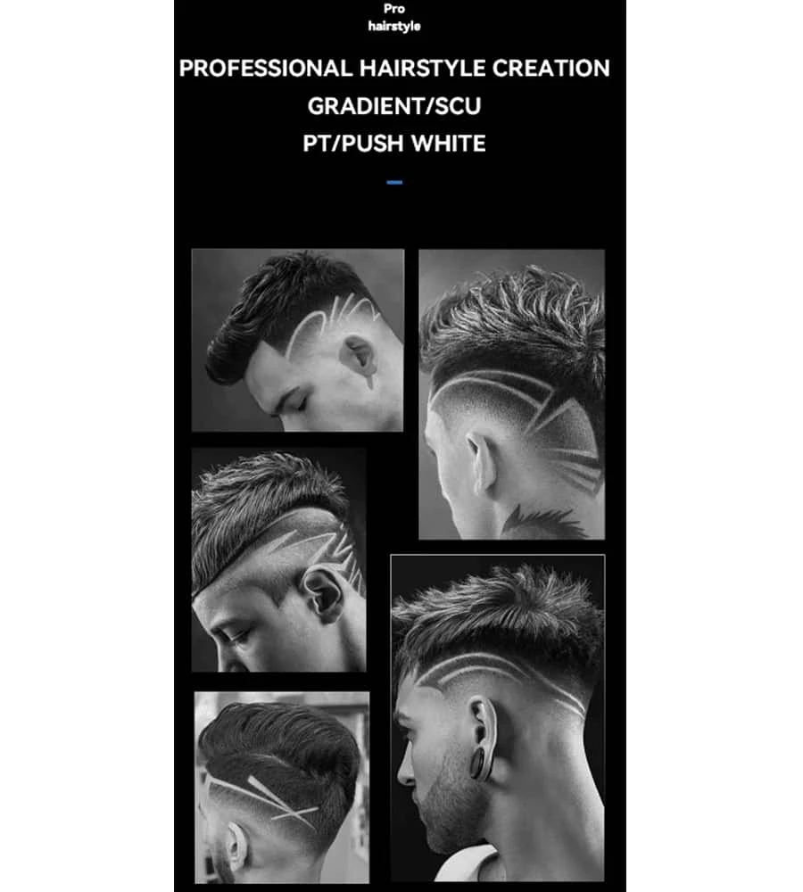 1200MA Rechargeable Cordless Hair Trimmer Kemei Km2299 USB Fast