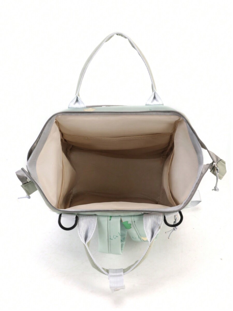 1pc Printed Cartoon Diaper Bag Backpack Mommy Bag LargeCapacity Nappy