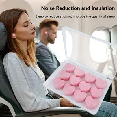 12pcs Multi-Color Silicone Noise-Canceling Sleeping Earplugs With Spring-Back Design For Noise Reduction, Soundproofing And Sleeping Protection