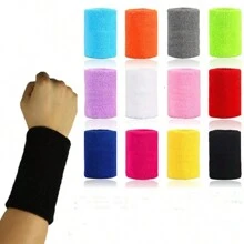 1 Stück Schweißabsorbierendes Sportarmband, Handgelenkstütze Für Outdoor-fitness-basketball, Frottee-armband Mit Handgelenkstütze