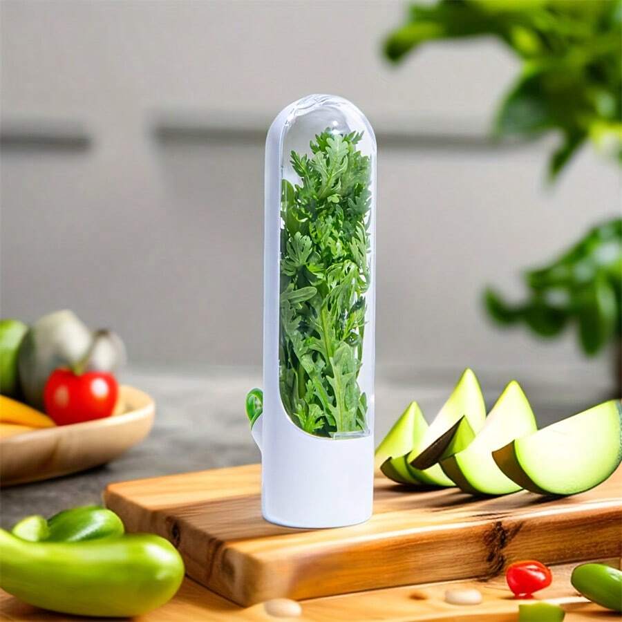 1pc Herb Saver Pod Refrigerator Vegetable Preservation Bottle Fresh