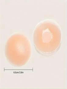 20 piezas cubrepezones para mujeres, sujetador de pezonera de silicona adhesiva, pétalos de pecho invisibles reutilizables y desechables - Celeste - Ver 2