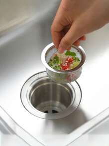 5pcs Stainless Steel Kitchen Sink Filter, Sink Drain Filter Kitchen Items Kitchen Accessories Kitchen Tools - Silver - View 9